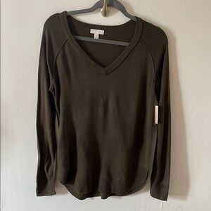 14th & Union Tan Relaxed Long Sleeve Hoodie